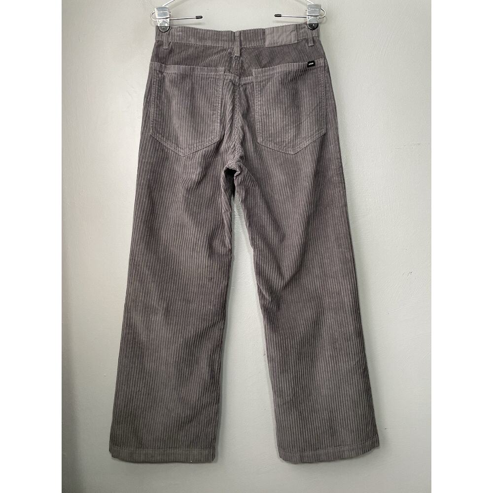 Prana Corduroy Pants Womens Size 6 Gray High Rise Wide Leg Organic Cotton Casual - Picture 5 of 15